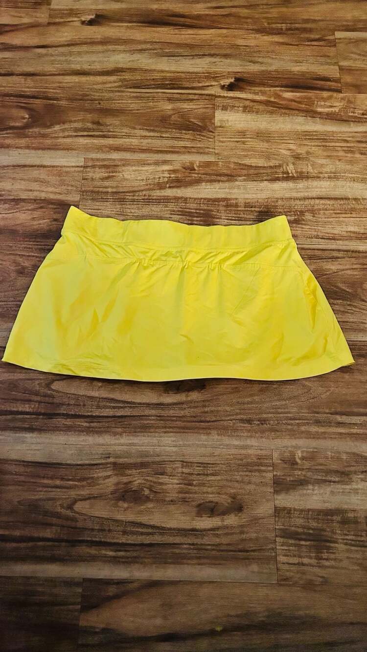 Adidas Stella Mccartney Yellow Athletic Skirt M. Pc 90